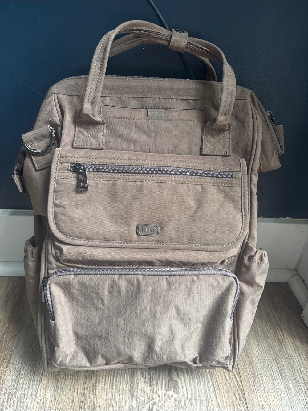 Lug Via 3-in-1 Convertible Crossbody Utility Backpack, Tote or Travel Bag NWT